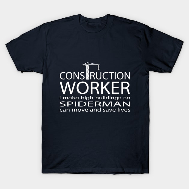 Construction Worker T-Shirt by Magniftee